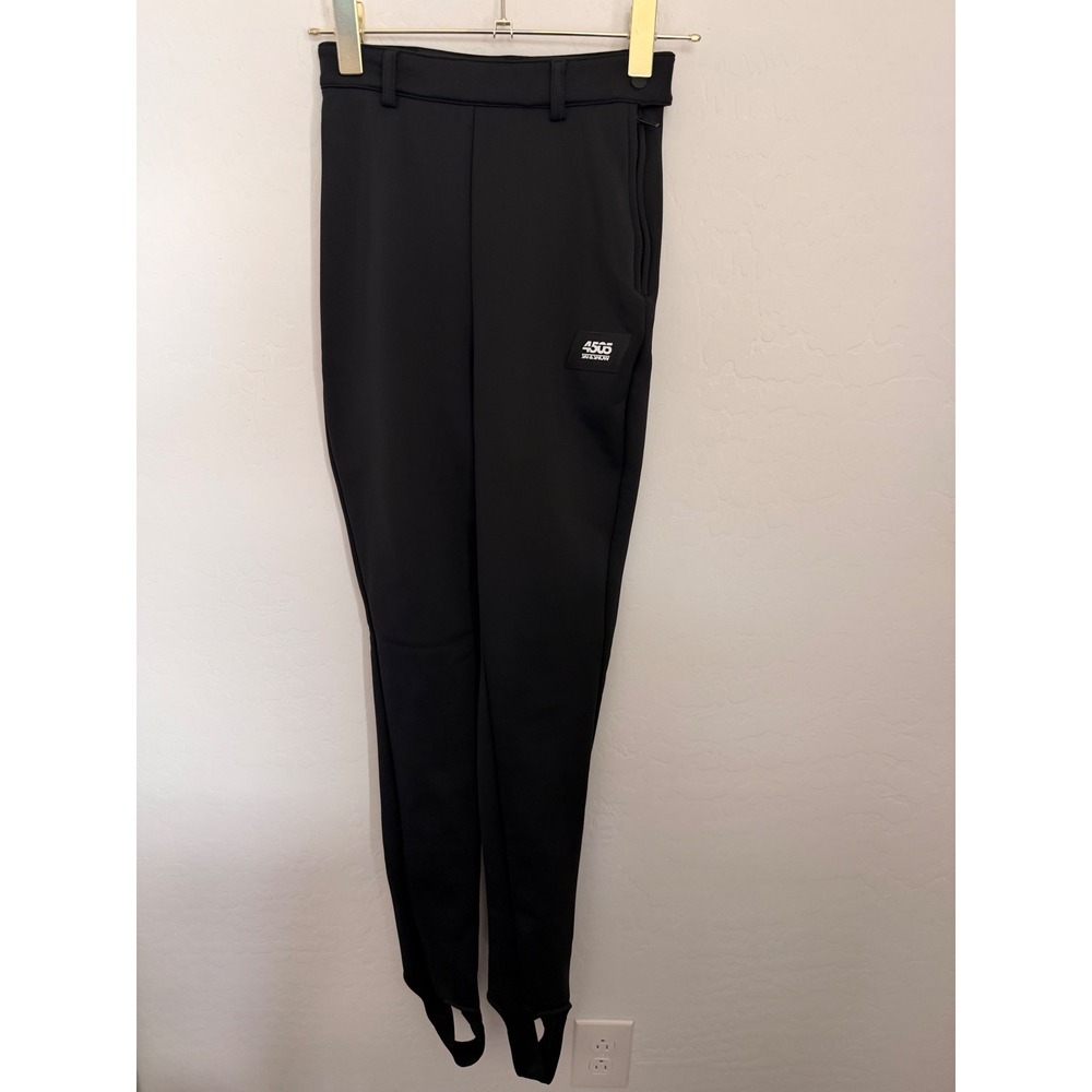 ASOS 4505 Ski and Snow Super High Waisted Stirrup Snow Pants Black US 2 NEW
